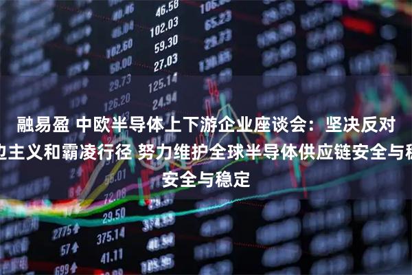 融易盈 中欧半导体上下游企业座谈会:坚决反对单边主义和霸凌行径 努力维护全球半导体供应链安全与稳定