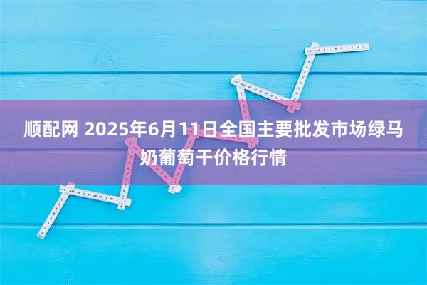 顺配网 2025年6月11日全国主要批发市场绿马奶葡萄干价格行情